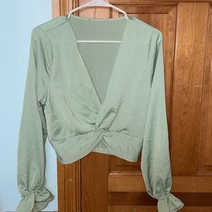 SAGE GREEN going out long sleeve